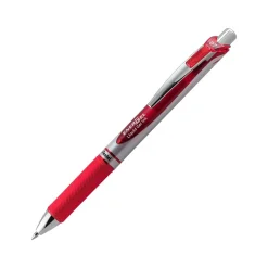 Pens|Pentel EnerGel RTX Retractable Gel Pen, Medium Point, Red Ink, Dozen (BL77-B)