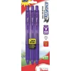 Pens|Pentel ® EnerGel-X® Retractable Roller Gel Pen, Medium Point, Violet Ink, 3/Pk (BL107BP3V)