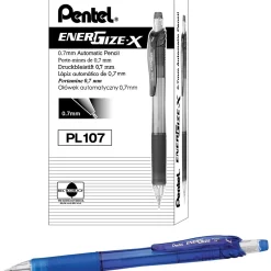 Pencils|Pentel EnerGize-X Mechanical Pencil, 0.7mm, #2 Medium Lead, Dozen (PL107C)