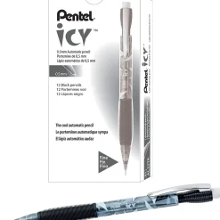 Pencils|Pentel Icy Mechanical Pencil, 0.5mm, #2 Medium Lead, Dozen (AL25TA)