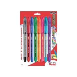 Pens|Pentel R.S.V.P. Ballpoint Pens, Medium Point, Assorted Ink, 8/Pack (BK91CRBP8M)