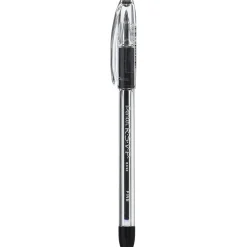 Pens|Pentel R.S.V.P. Ballpoint Stick Pens, Fine Point, Black Ink with Clear Barrel, 24/Pack (BK90ASW2)