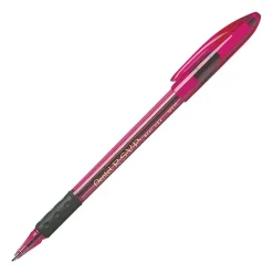 Pens|Pentel R.S.V.P.® Razzle-Dazzle™ Pink Ribbon Ballpoint Pens, Medium Point, Black Ink, 5/Pack (BK91RDBP5P)