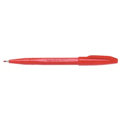 Pens|Pentel Sign Felt Pens, Fine Point, Red Ink, Dozen (S520B)
