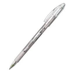Pens|Pentel Sunburst Metallic Pen, Silver, Pack of 12 (PENK908Z-12)