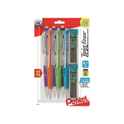 Pencils|Pentel Twist-Erase Click Mechanical Pencil, 0.7mm, #2 Medium Lead, 6/Pack (PD277TLBPS6M)