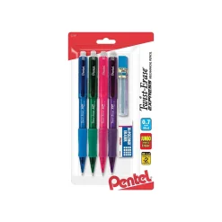 Pencils|Pentel Twist-Erase EXPRESS Mechanical Pencil, 0.7mm, #2 Medium Lead, 4/Pack (QE417FLZBP4)
