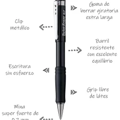 Pencils|Pentel Twist-Erase III Mechanical Pencil, 0.7mm, #2 Medium Lead (QE517A)