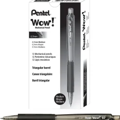 Pencils|Pentel Wow! Mechanical Pencil, 0.7mm, #2 Medium Lead, Dozen (AL407A)