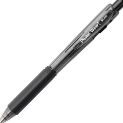 Pens|Pentel ® WOW® Retractable Ballpoint Pens Bonus Pack, Medium Point, Black Ink, 36/Pack (BK440ASWUSS)