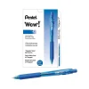 Pens|Pentel WOW! Retractable Ballpoint Pens, Medium Point, Blue Ink, 12/Pack (BK440-C)