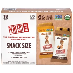Perfect Bar Protein Bar, Peanut Butter and Chocolate Chip, 0.88 oz, 18/Pack (220-02413)