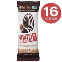 Perfect Snacks Gluten Free Dark Chocolate Almond Protein Bar, 2.2 oz., 16 Bars/Box (307-00246)