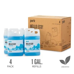 Glass Cleaner Refill, Ready To Use, 1 Gallon, 4/Carton (PK611001-ACT)<Perk Clearance
