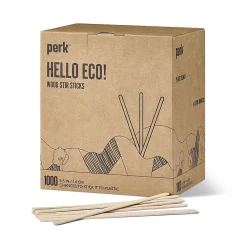 Perk ™ Wooden Stirrer, 5.5", 1000/Pack (PK61996)