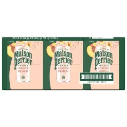 Perrier Peach Flavored Sparkling Mineral Water, 330 ml, 8/Pack (12350540)