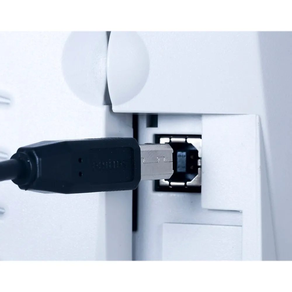 Philips 6' USB Type-A to USB Type-B Data Cable, Male to Male, Black (SWU7111A/27)