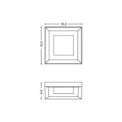 Philips Econic Hue LED Wall Outdoor Light, Glass (1743830V7)