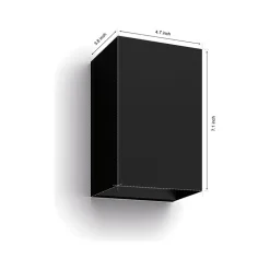 Philips Hue Resonate LED Wall Outdoor Light, Black (576082)