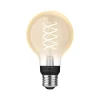 Philips Hue 60W Equivalent G25 LED Smart Filament Bulb, Soft Warm White (571141)