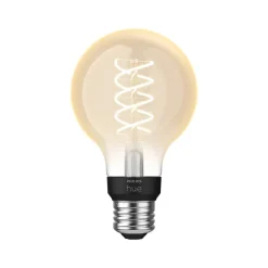 Philips Hue 60W Equivalent G25 LED Smart Filament Bulb, Soft Warm White (571141)