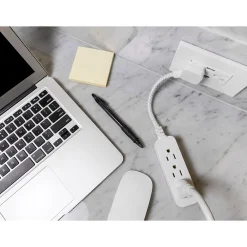 Philips 3-Outlet Surge Protector, White (SPP8272WC/37)