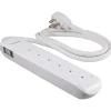 Philips 6-Outlet Surge Protector, 4', White (SPP3064WE/37)
