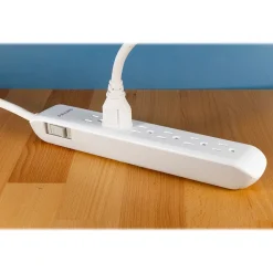 Philips 6-Outlet Surge Protector, 4', White (SPP3064WE/37)