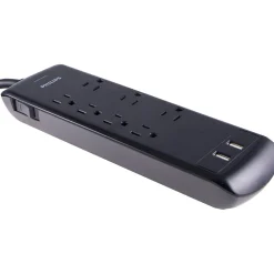 Philips 7-Outlet 2-USB Port Surge Protector, Black (SPP6270BC/37)