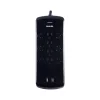 Philips 10-Outlet 4-USB Port Surge Protector, 6', Gray/Black (SPP6710BC/37)