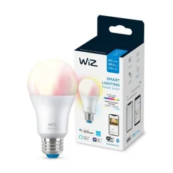Philips WiZ Smart Wi-Fi 60W Equivalent A19 LED Smart Bulb, White (603449)
