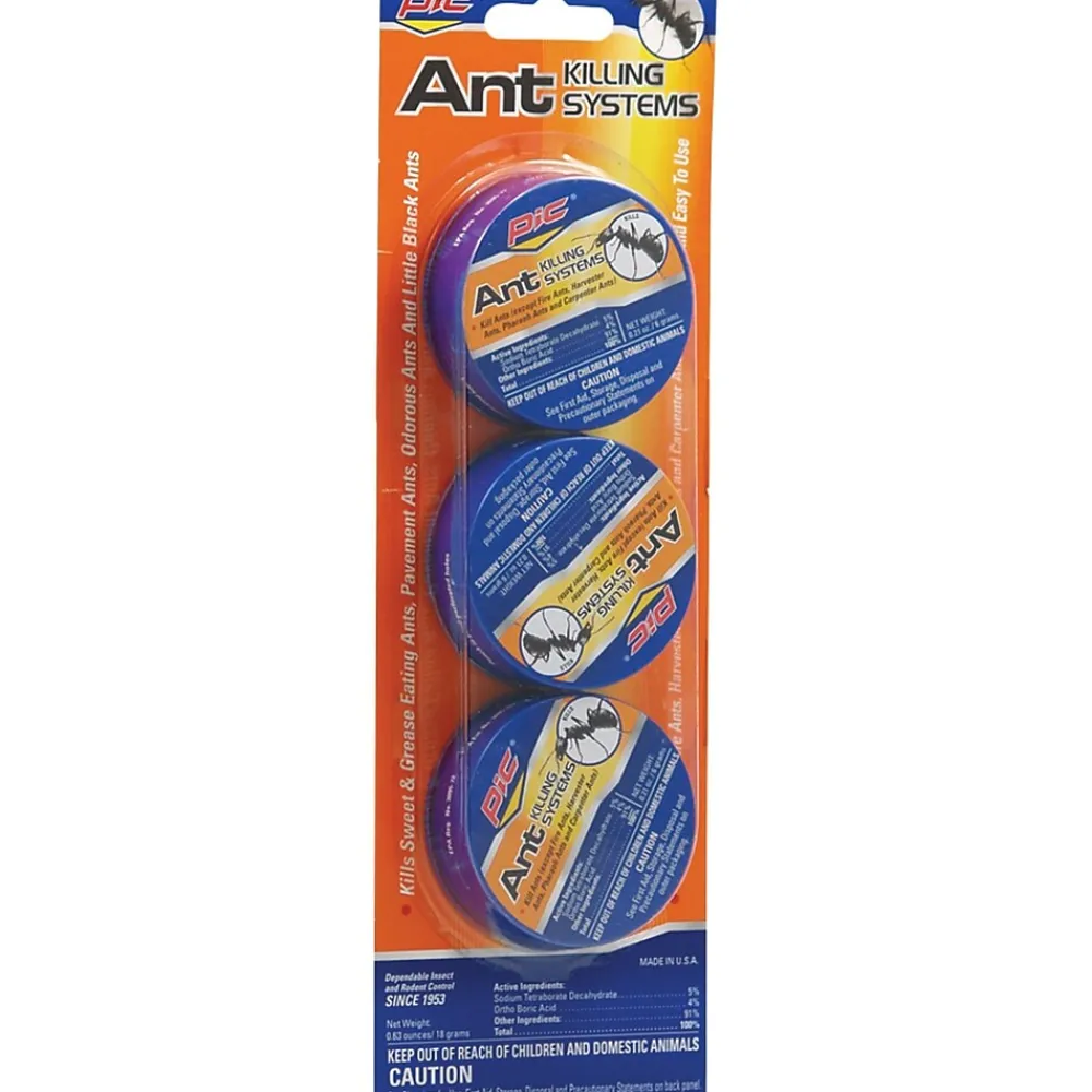 PIC Corp Pic-Corp Indoor & Outdoor Metal Ant Traps, 3/Pack (PCOAT3)