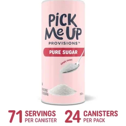 Pick Me Up Provisions™ Pure Sugar, 20 oz. Canister, 24/Carton (PM62433/94205)