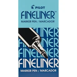 Pens|Pilot Fineliner Marker Pens, Fine Point, Blue Ink, Dozen (11014)