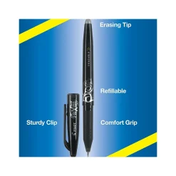 Pens|Pilot FriXion Ball Erasable Gel Pen, Fine Point, Black Ink (FX7-BLK-BC)