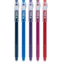 Pens|Pilot FriXion Colorsticks Erasable Gel Pens, Fine Point, Assorted Ink, 5/Pack (32443/15145)