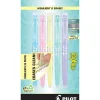Highlighters|Pilot FriXion Light Pastel Erasable Highlighters, Chisel Tip, Assorted Ink, 5/Pack (46543)