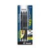 Pens|Pilot FriXion Synergy Clicker Retractable Erasable Gel Pen, Extra Fine Point, Black Ink, 3/Pack (FXYC3BLKE)