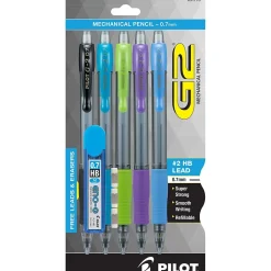 Pencils|Pilot G2 Mechanical Pencil, 0.7mm, #2 Hard Lead, 5/Pack (31776)
