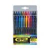 Pens|Pilot G2 Retractable Gel Pens, Fine Point, Assorted Inks, 20/Pack (G2720006-CB)