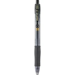 Pens|Pilot G2 Retractable Gel Pens, Bold Point, 1.0mm, Black Ink, Dozen (31256)