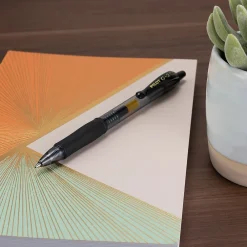 Pens|Pilot G2 Retractable Gel Pens, Bold Point, 1.0mm, Black Ink, Dozen (31256)