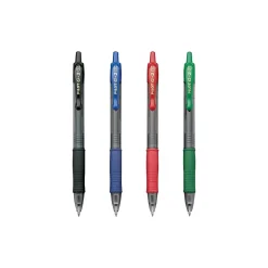 Pens|Pilot G2 Retractable Gel Pens, Bold Point, Assorted Ink, 4/Pack (31255)