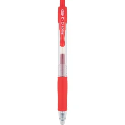 Pens|Pilot G2 Retractable Gel Pens, Ultra Fine Point, Red Ink, Dozen (31279) Blue