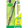 Pens|Pilot Precise V5 BeGreen Rollerball Pens, Extra Fine Point, Black Ink, Dozen (26300)