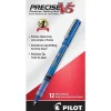 Pens|Pilot Precise V5 Rollerball Pens, Extra Fine Point, Blue Ink, Dozen (35335)