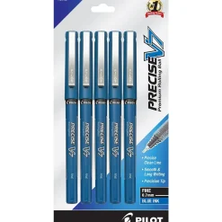 Pens|Pilot Precise V7 Rollerball Pens, Fine Point, Blue Ink, 5/Pack (26021)