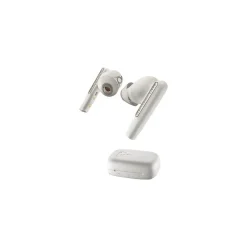 Plantronics Voyager Free 60 UC Wireless Noise Canceling Bluetooth Earbuds, USB-A, UC Certified, White Sand (7Y8L3AA)<Poly Sale