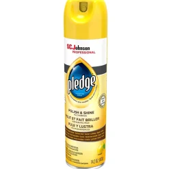 Polish & Shine Multiple-Purpose Cleaner, Lemon Clean Scent, 14.2 oz., 6/Carton (301168)<Pledge Sale