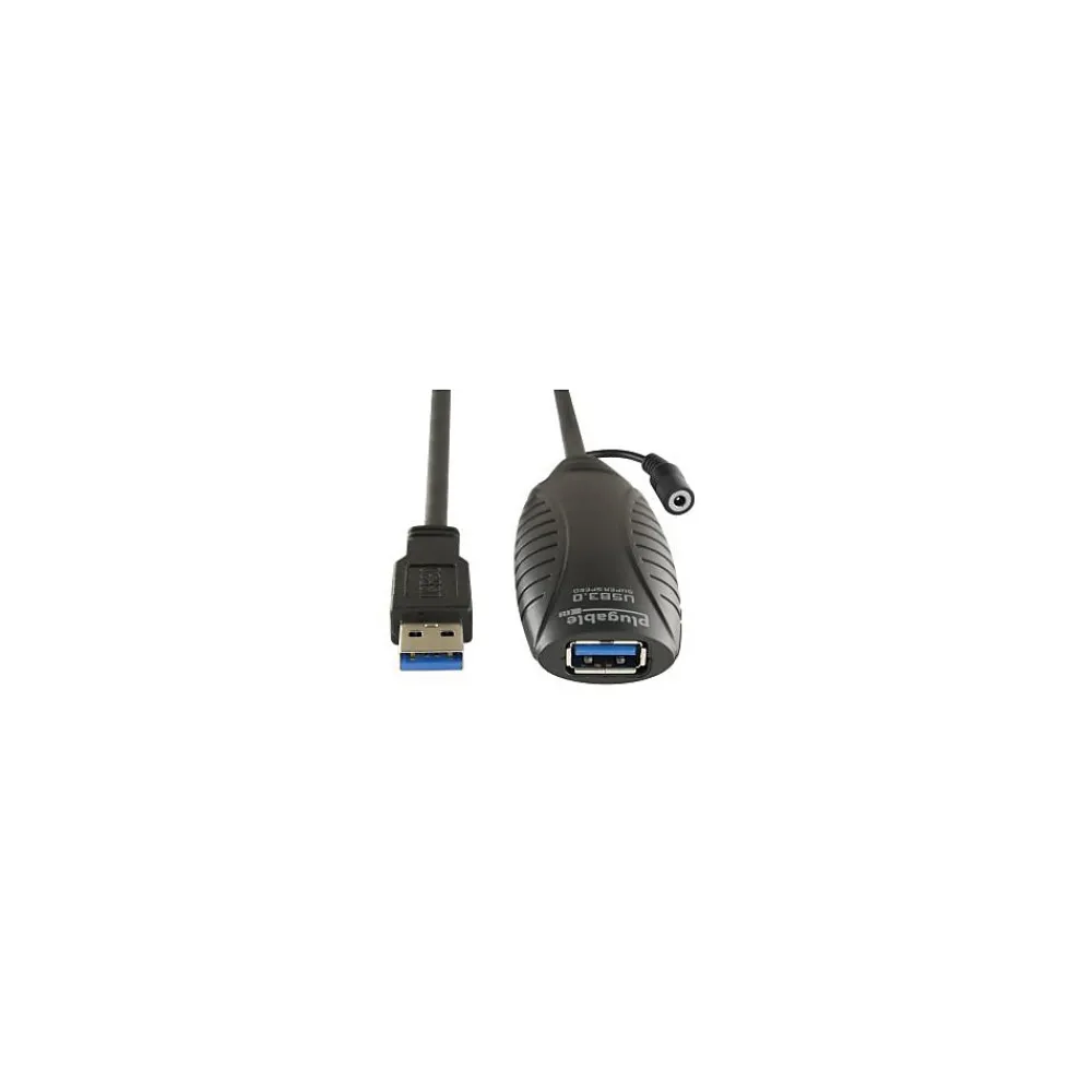 Plugable 32' USB 3.0 Type A to Type B Power Extension Cord, Black (USB3-10M-D)